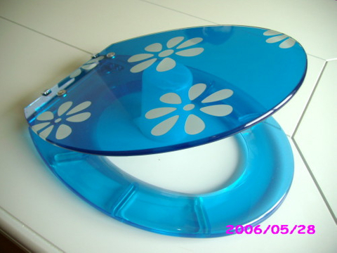 玻璃馬桶蓋(GLASS+POLYRESIN TOILET SEAT)