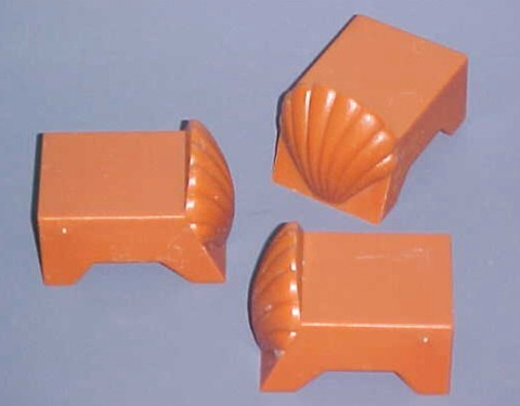 套三貝殼花盆墊高座